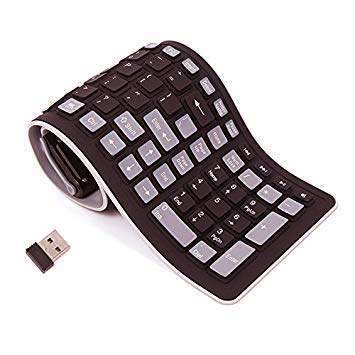 Foldable wireless keyboard