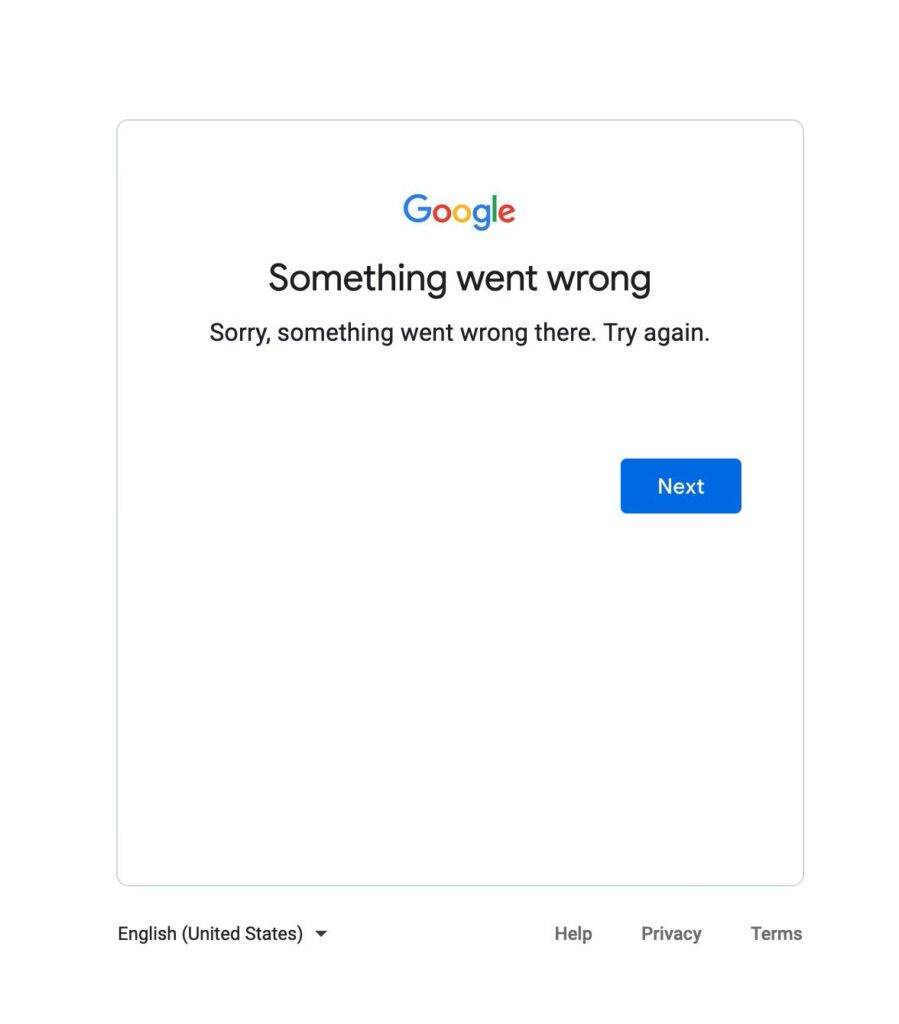 google broken