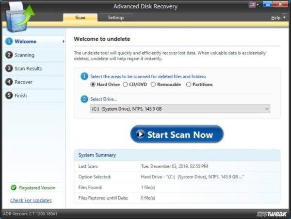 Windows 10 using Data Recovery Software