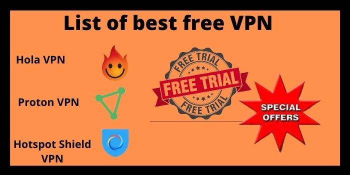 List of best free VPN