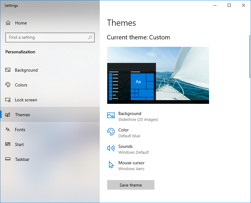 Classic Theme on Windows 10