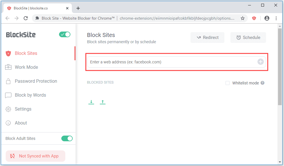 Block Websites on Google Chrome