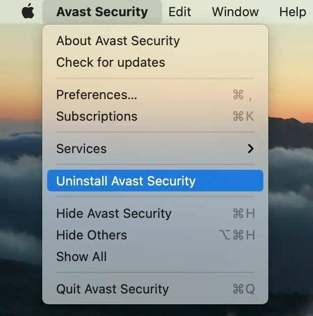 uninstall Avast from Mac