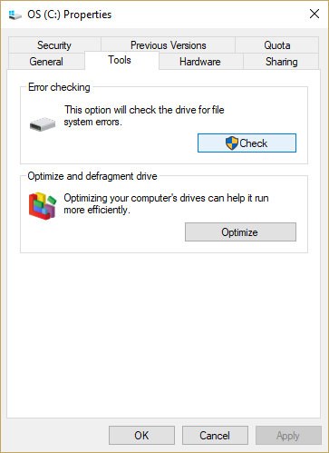 Error Windows 10 Not Responding