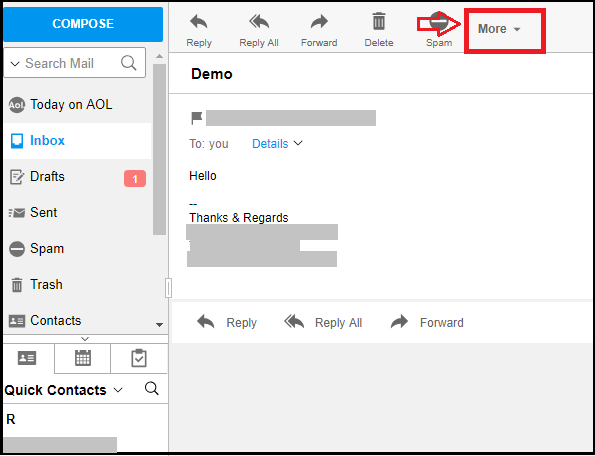 Save AOL Email as PDF Format