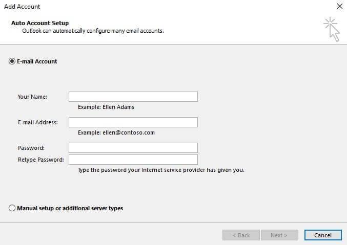 Gmail account credentials