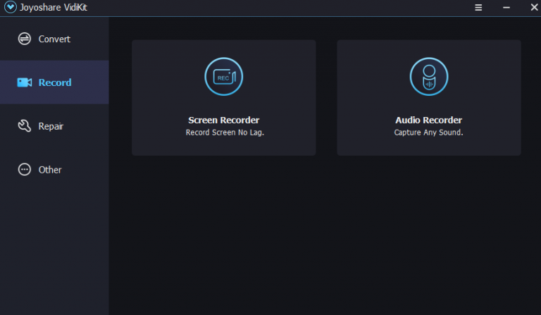 Joyoshare VidiKit screen recorder