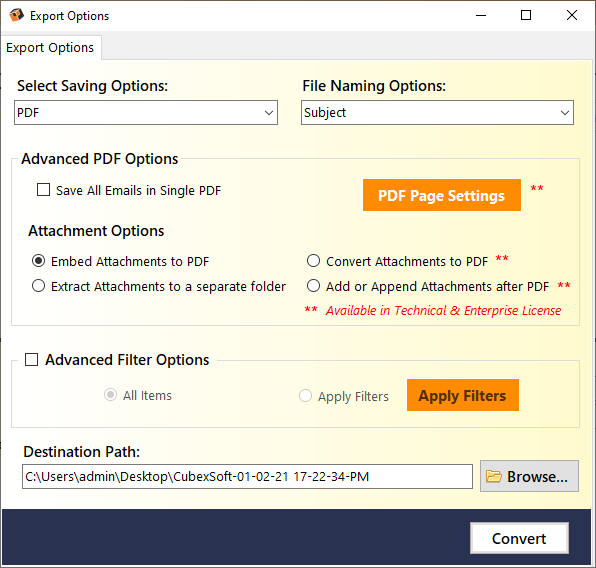 Convert Email MBOX Files to PDF Instantly