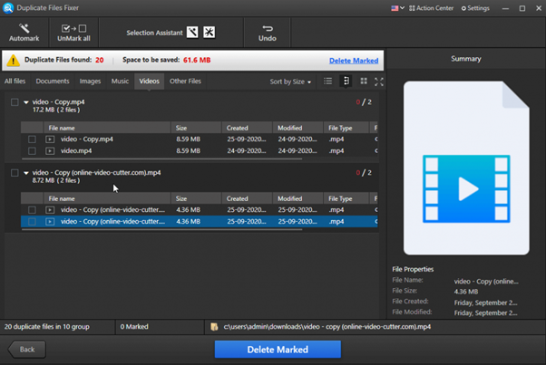 Manage & Delete Duplicate Videos
