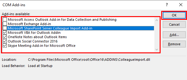 Fix Outlook is not Responding