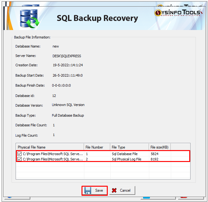 BAK File Without SQL Server