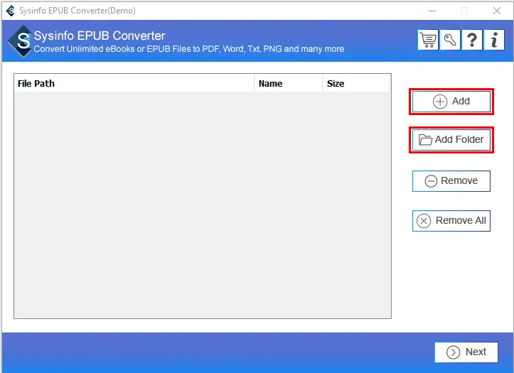 Convert EPUB File to PDF