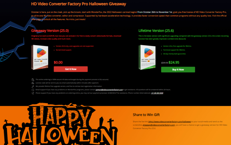 WonderFox Halloween Giveaway