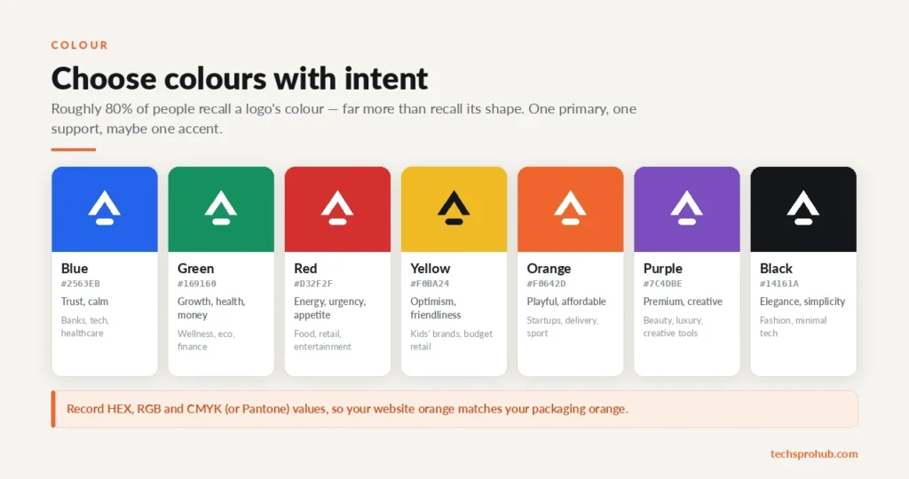logo colour palette meanings