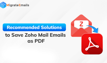 Save Zoho Mail Emails as PDF
