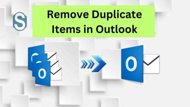 remove outlook duplicate items