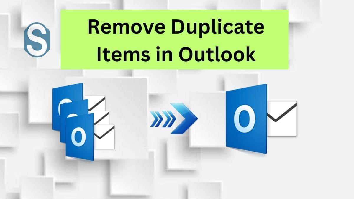 remove outlook duplicate items