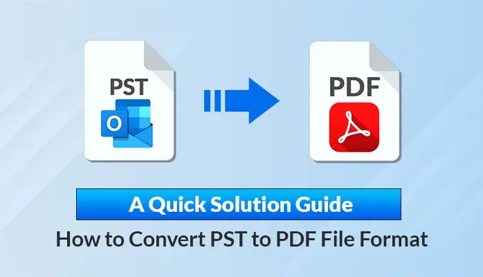 Convert Outlook Email PST to PDF