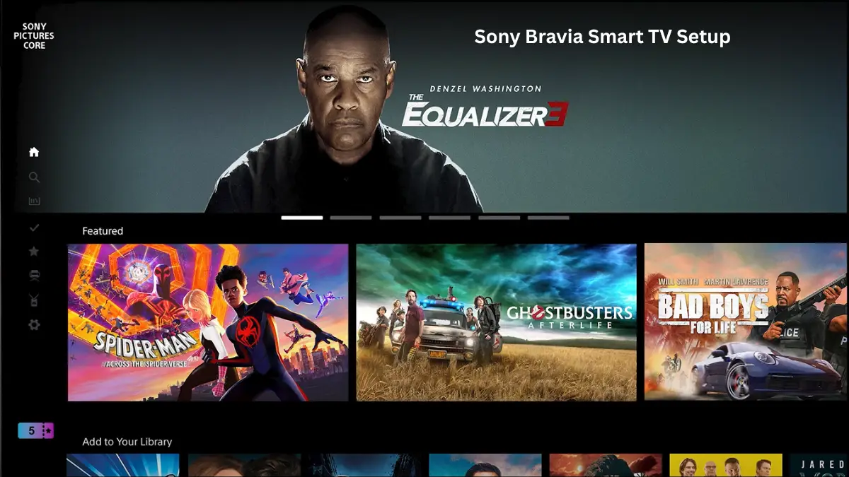 Sony Bravia Smart TV Setup