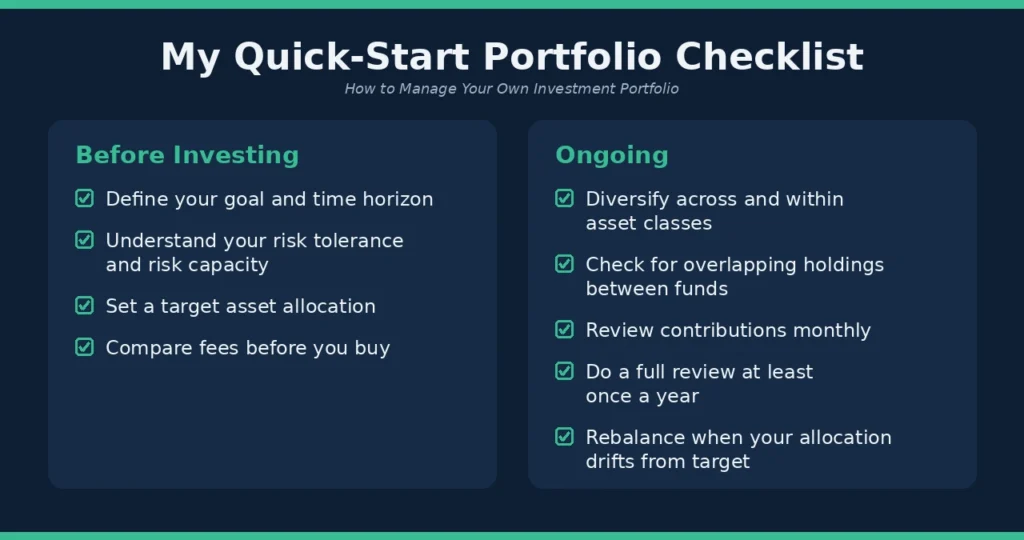 portfolio checklist